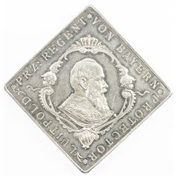 BAVARIA: Luitpold, as Prince Regent, 1886-1912, AR medal (26.84g), 1888. AU