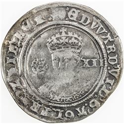 ENGLAND: Edward VI, 1547-1553, AR shilling (5.72g), ND (1551-3). F-VF