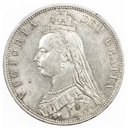 GREAT BRITAIN: Victoria, 1837-1901, AR 1/2 crown, 1887. EF-AU