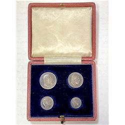 GREAT BRITAIN: Edward VII, 1901-1910, AR maundy set, 1906. UNC