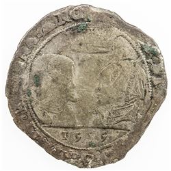IRELAND: Philip and Mary, 1554-1558, AR shilling (8.28g), 1555. VG-F