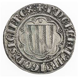 SICILY: Pietro and Costanza, 1282-1285, AR pierreale (2.92g), Torino, ND. VF