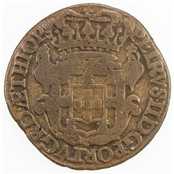 PORTUGAL: Pedro II, 1683-1706, AE 20 reis, 1699. F