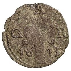 SWEDEN: Gustaf II Adolf, 1611-1632, BI ore (1.33g), 1613. VF