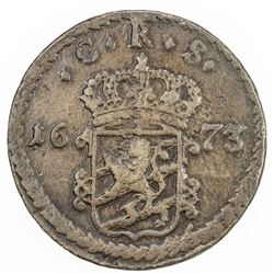 SWEDEN: Karl XI, 1660-1697, AE ore (52.07g), 1673. F-VF