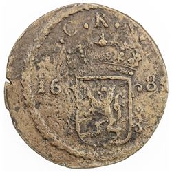 SWEDEN: Karl XI, 1660-1697, AE ore (34.99g), 1685. VF