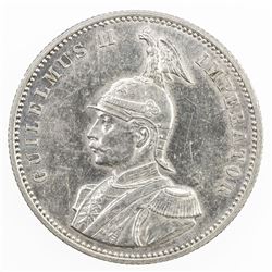 GERMAN EAST AFRICA: Wilhelm II, 1888-1918, AR rupie, 1890. AU