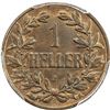 Image 2 : GERMAN EAST AFRICA: Wilhelm II, 1891-1918, AE heller, 1910-J. PCGS MS64