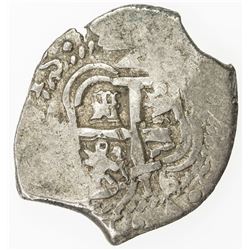 BOLIVIA: Felipe V, 1700-1746, AR 2 reales (7.15g), 1716-P. VF