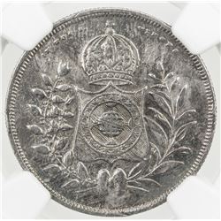 BRAZIL: Pedro II, 1831-1889, AR 200 reis, 1846. NGC EF