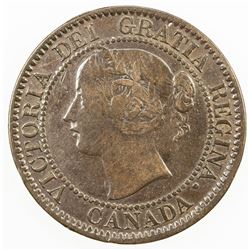 CANADA: Victoria, 1837-1901, AE cent, 1858. F