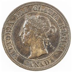 CANADA: Victoria, 1837-1901, AE cent, 1891. VF-EF