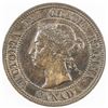 Image 1 : CANADA: Victoria, 1837-1901, AE cent, 1891. VF-EF
