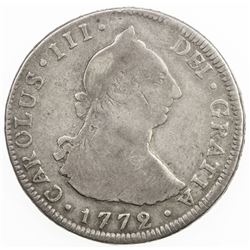 GUATEMALA: Carlos III, 1759-1788, AR 4 reales, 1772-G. VG