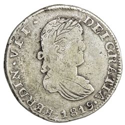 MEXICO: Fernando VII, 1808-1821, AR 2 reales, Zacatecas, 1819-Z. F-VF