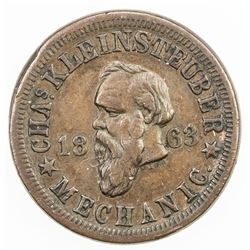 UNITED STATES: AE Civil War token, 1863