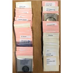 WORLDWIDE: EUROPE: LOT of 46 coins