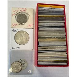 WORLDWIDE: LOT of 48 diverse coins