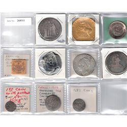 WORLDWIDE: LOT of 10 coins and exonumia
