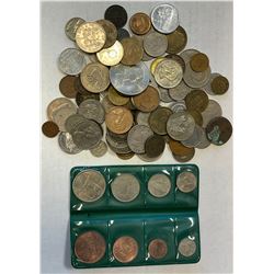 WORLDWIDE: LOT of 79 world coins