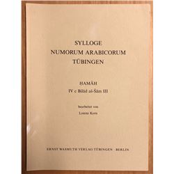Korn, Lorenz. Sylloge Numorum Arabicorum Tuebingen: Hamah, IVc Bilad as-Sam III