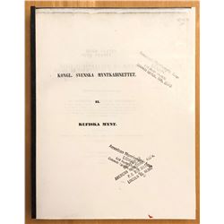 Tornberg, Carolus Johannes. Numi Cufici Regii Numophylacii Holmiensis, quos omnes in Terra Sueciae R