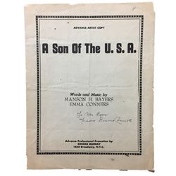 Emma Conners Signed Sheet Music