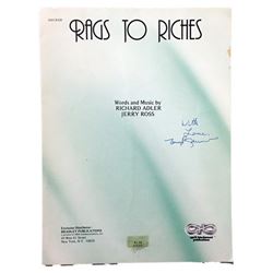 Rags to Riches Signed Sheet Music