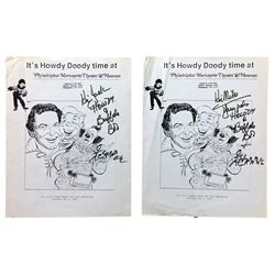 Howdy Doody Time Signed Flyer (1990)