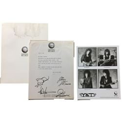 Geffen Records Y & T Band Signed Letter