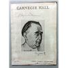 Image 1 : Carnegie Hall Alfred Scott Signed Flyer