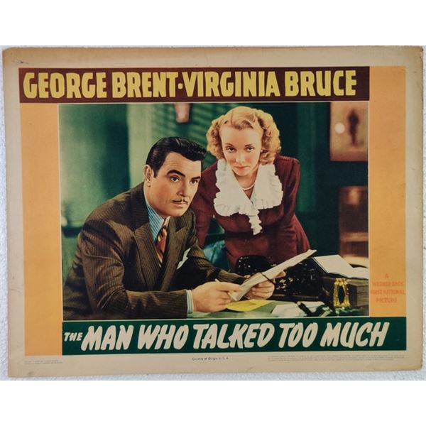 The Man Who Talked Too Much Lobby Card (1940)