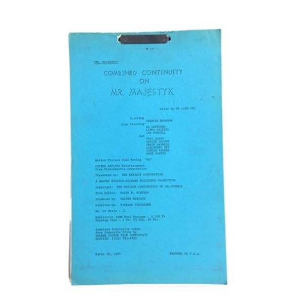 Mr. Majestyk (1974) Combined Continuity Screenplay