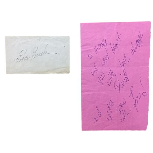 Eddie Bracken Autograph