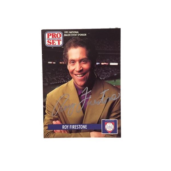 Roy Firestone (1991) Signed Football Card