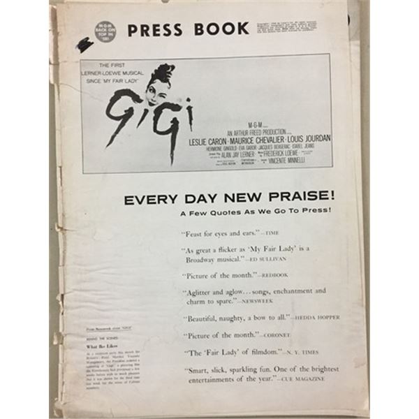 Gigi (1958) Rare Publicity Press Book
