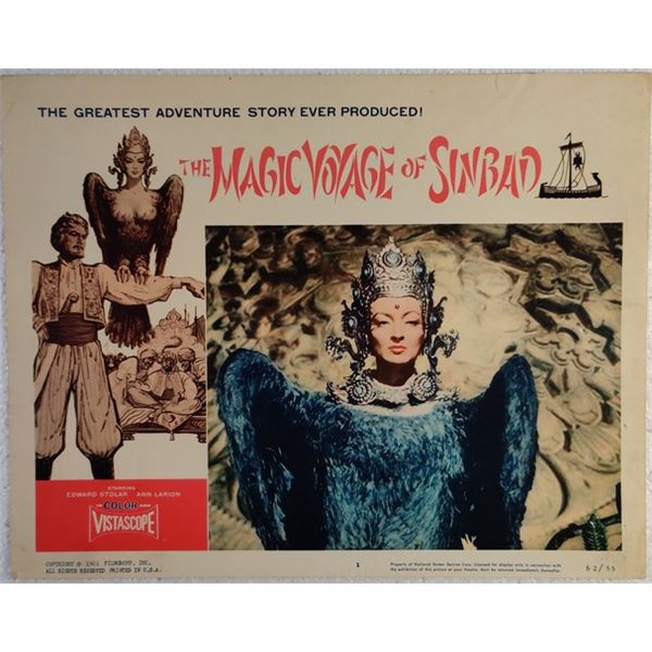 The Magic Voyage of Sinbad Lobby Card (1953)