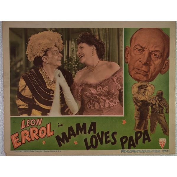 Mama Loves Papa Lobby Card (1945)