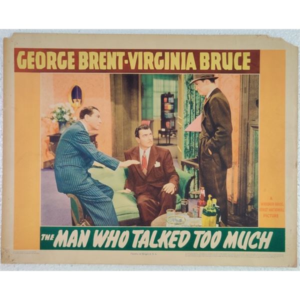 The Man Who Talked Too Much Lobby Card (1940)