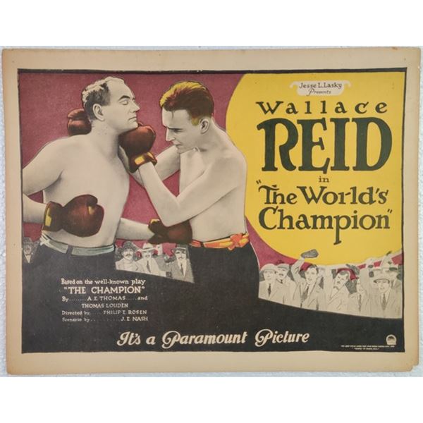 The World's Champion Lobby Card (1922)