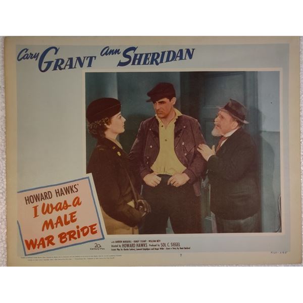 I Was a Male War Bride Lobby Card (1949)