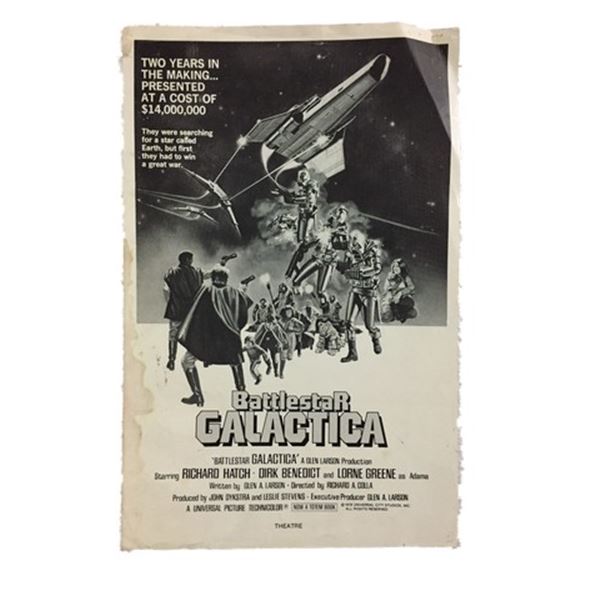 Battlestar Galactica (1978) Window Card