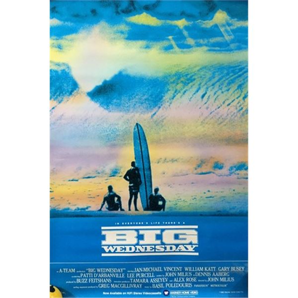 Big Wednesday (1978) Window Card