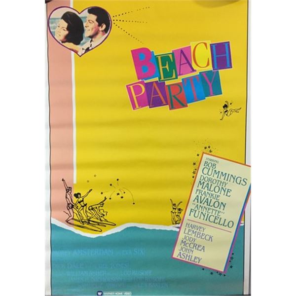 Beach Party (1963) Window Card.