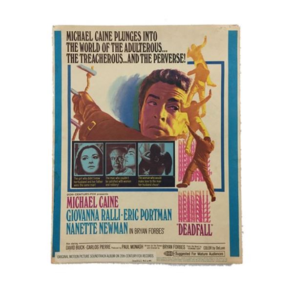 Deadfall (1968) Window Card Movie Poster