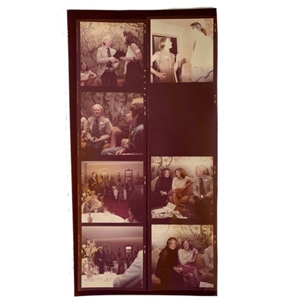 Andy Warhol & Mario Cuomo Rare Photo Contact Sheet
