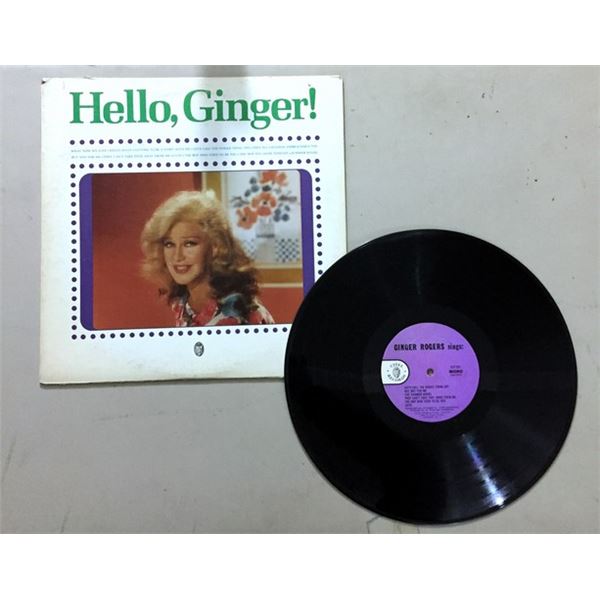 Ginger Rogers 1965 Signed LP
