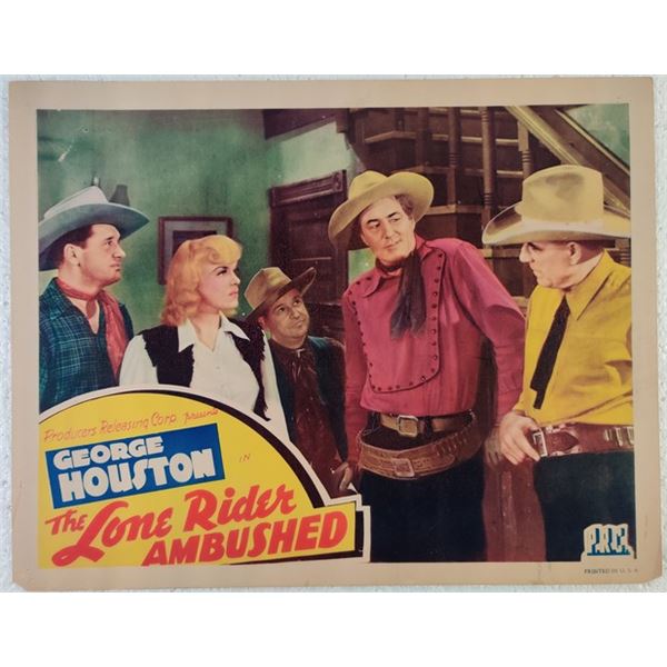 The Lone Rider Ambushed Lobby Card (1941)