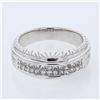 Image 1 : Natural 0.50 CTW Princess Diamond Ring W=7MM 14K Gold - REF-81Y2N