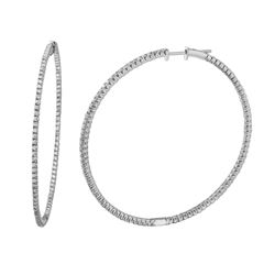 Natural 1.76 CTW Diamond Earrings 14K White Gold - REF-173M7F